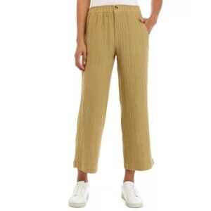 Wonderly Women's 100% Cotton Gauze Olive Ankle Pants ~ Medium ~ NWT